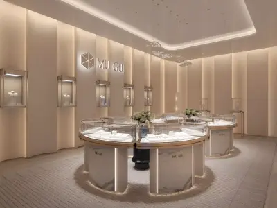 jewelry store Low-poly 3D model