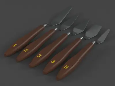 Palette Knife 3D model purchase