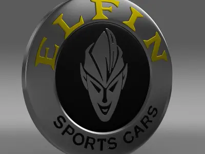 elfin logo 3D model by Sergey