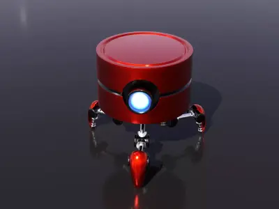 Stylized Mini Robot 3D model
