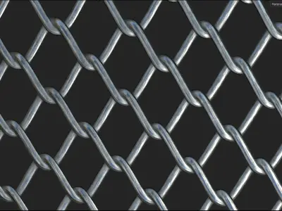 Metal Mesh  Low-poly 3D model