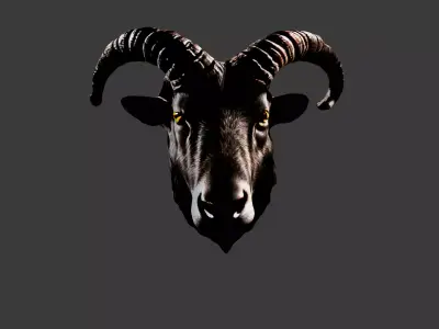 Animal Head Low-poly 3D model 16