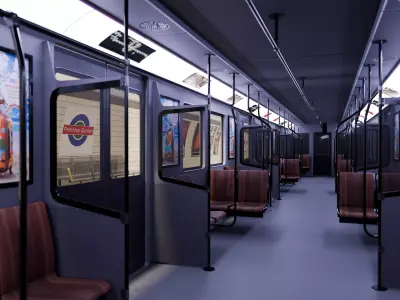 Train station 3D model 7