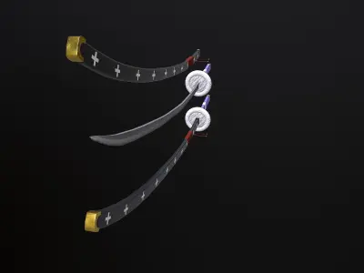 Katana Trafalgar Law Low-poly 3D model