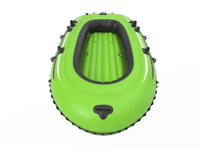 Inflatable Boat Raft 3D Model Low-poly 3D model