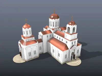 Parish temple 3D model