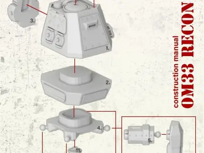 OM33 RECON VEHICLE 3D print model