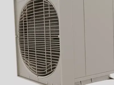 Underground Facility Ventilation Fan Unit for 3D print 3D model