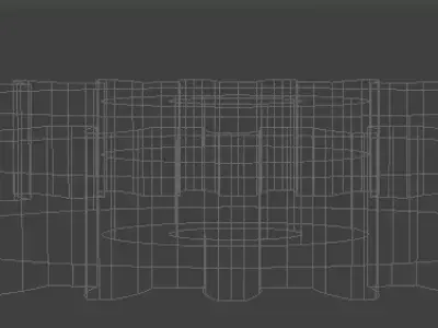 3D gear Low-poly 3D model