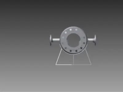 Tubular Heat Exchanger Free 3D model