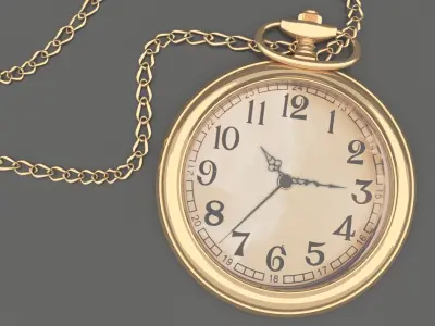 Pocket watch 3D model