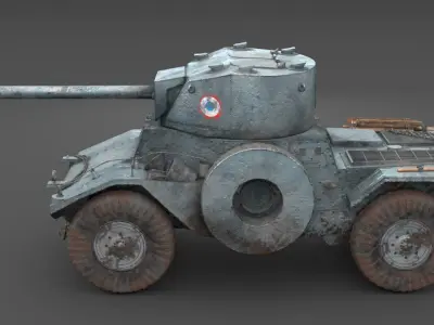 Tank IS-7  plus PANHARD AMD 178B 3D Model Pack