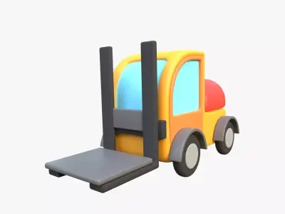 Forklift 3D model by slabdsgn