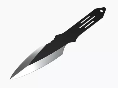 Knife throwing 02 3D model