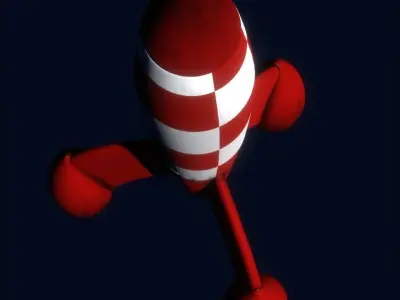 Tintin rocket 3D model