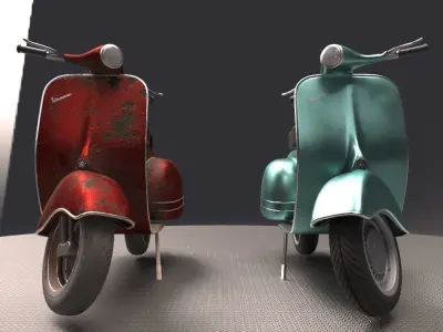 Vespa-Nostalgia vespa 3D model