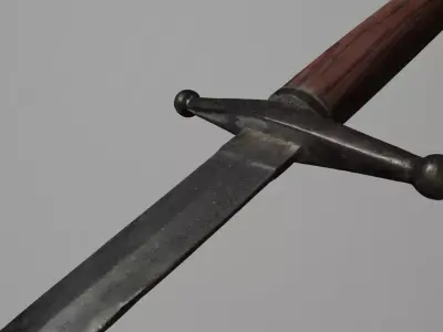 3D Sword old Free low-poly 3D model