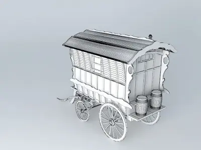 Romany Caravan LEDGE Style Free 3D model