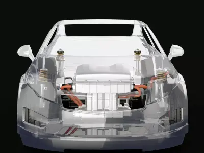 Electric Car X-Ray 3D model