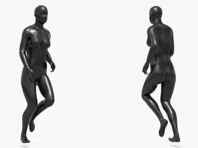 Female Mannequin Rigged For Maya 3D model