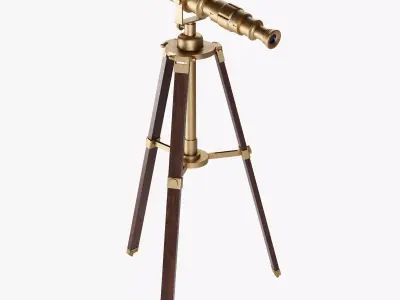 Vintage Telescope 3D model