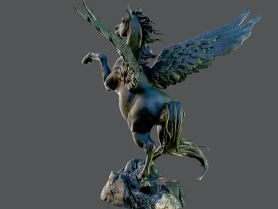 Pegasus Statue 3D model