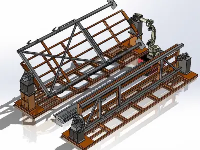 Robot  Welding Positioner 3D model