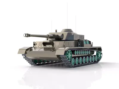 German Tank Panzerkampfwagen IV 3D model