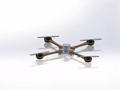 Design of quadcopter  3D print model