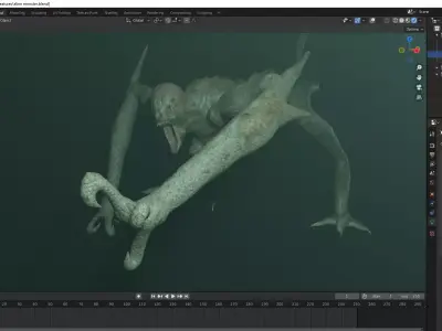 Alien Monster Free low-poly 3D model