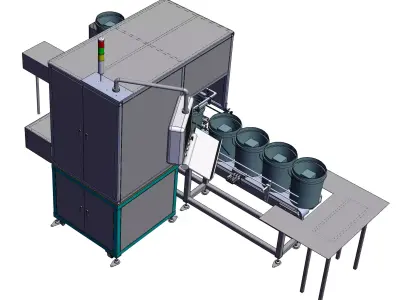 BP 20L Industrial Oil Drum Automated Inspection Line 3D model