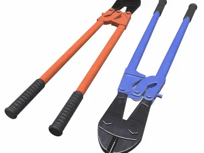 Bolt Cutter Low Poly Low-poly 3D model