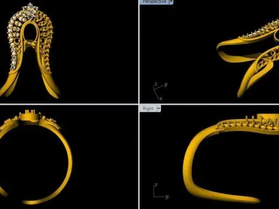 vanki ring 3dm file 3D print model