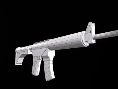 Low poly weapon Low-poly 3D model