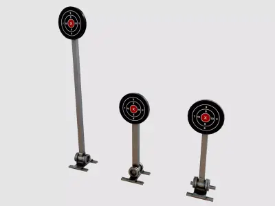 Shooting target Low-poly 3D model buy