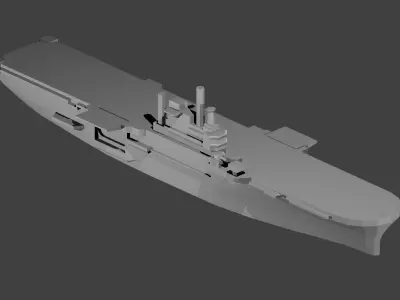 US Iwo Jima Class Amphibious Assault Warship 3D print model