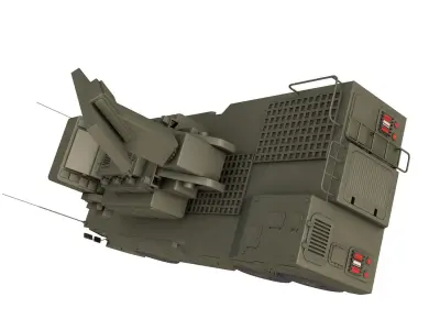 HQ-17AE Air defence System 3D model