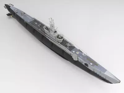 USS Trigger in various formats 3D model