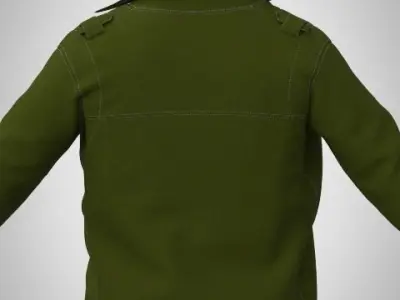 Jacket with pants 3D model