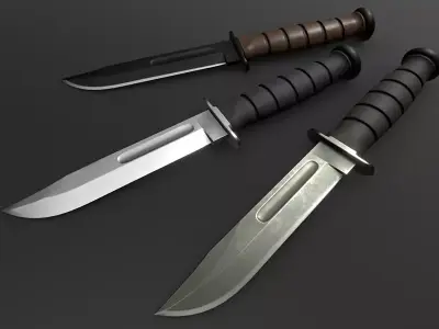 Fighting Knife Free 3D model