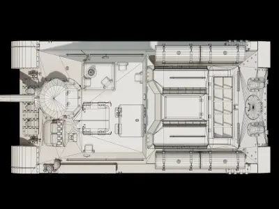SU-85 - Base Mesh 3D model