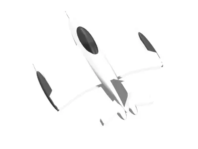 PLANE fighter jet flying 3D model