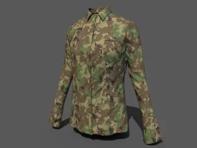 military blouse 3D model