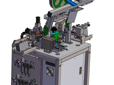 Vacuum tube assembly packaging machine 3D model