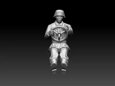 german driver soldier 3D print model