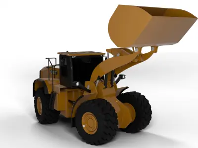 cat loader Low-poly 3D model