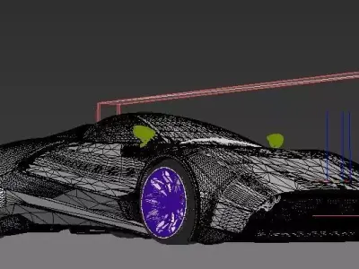 Subsultra Aspera GT Concept Car  3D model