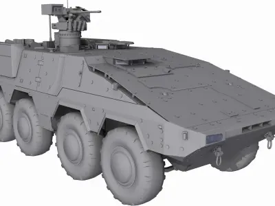 Boxer GTK A2 Game Model Low-poly 3D model