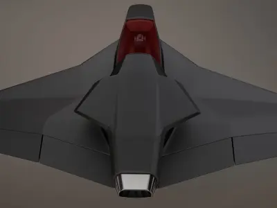  3D HD Spaceship Bomber model 3D model