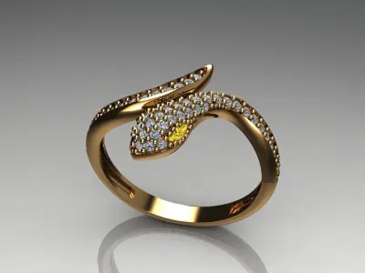 Snake Ring  3D print model 3D print model